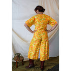 70s handmade flower-power four-panel minimalist jumpsuit