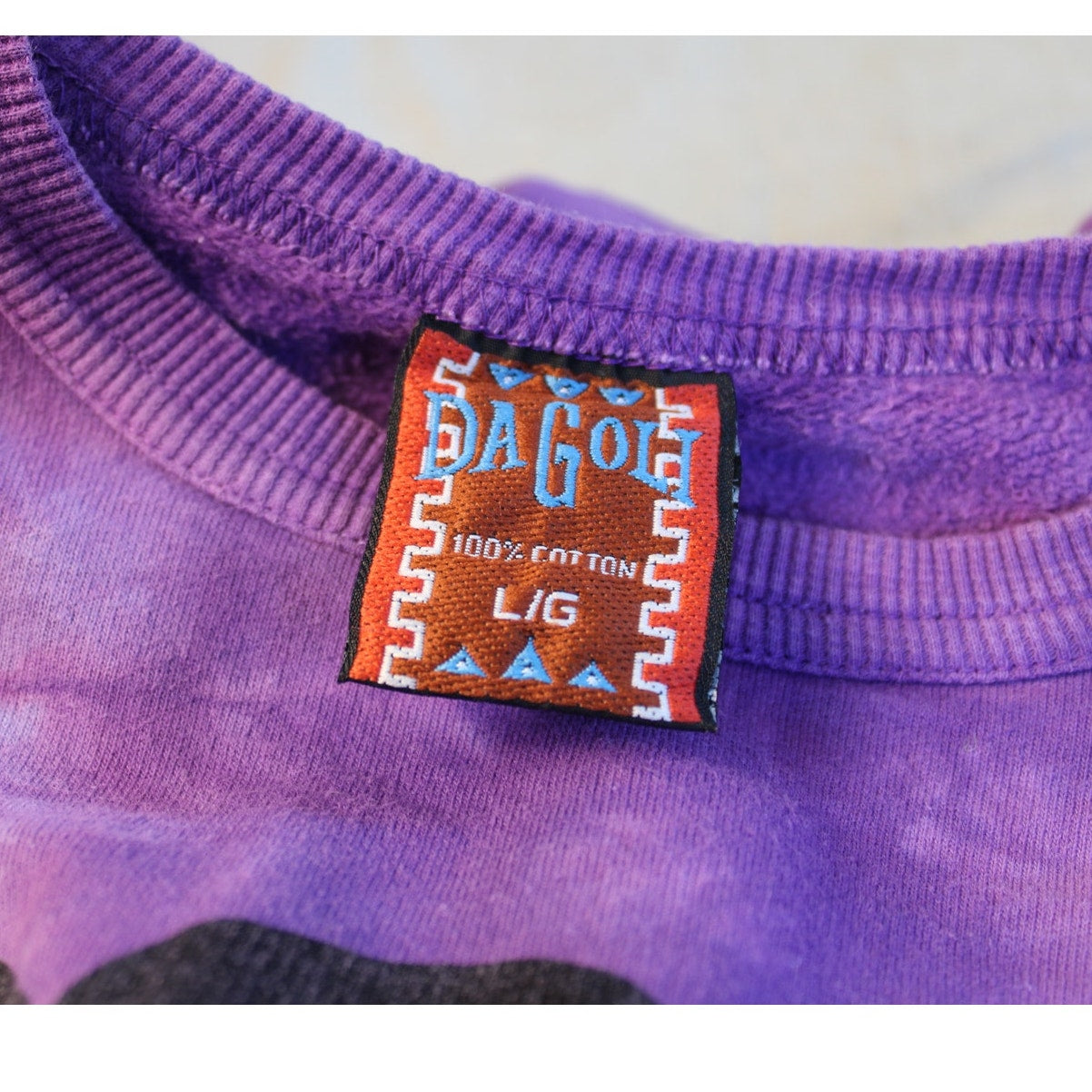 90s dagoli creative spirit angel tie dye sweatshirt