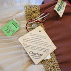 60s NOS gold collar micro pleat dress, image 1