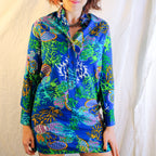 60s japanese seascape shirtdress, image 3
