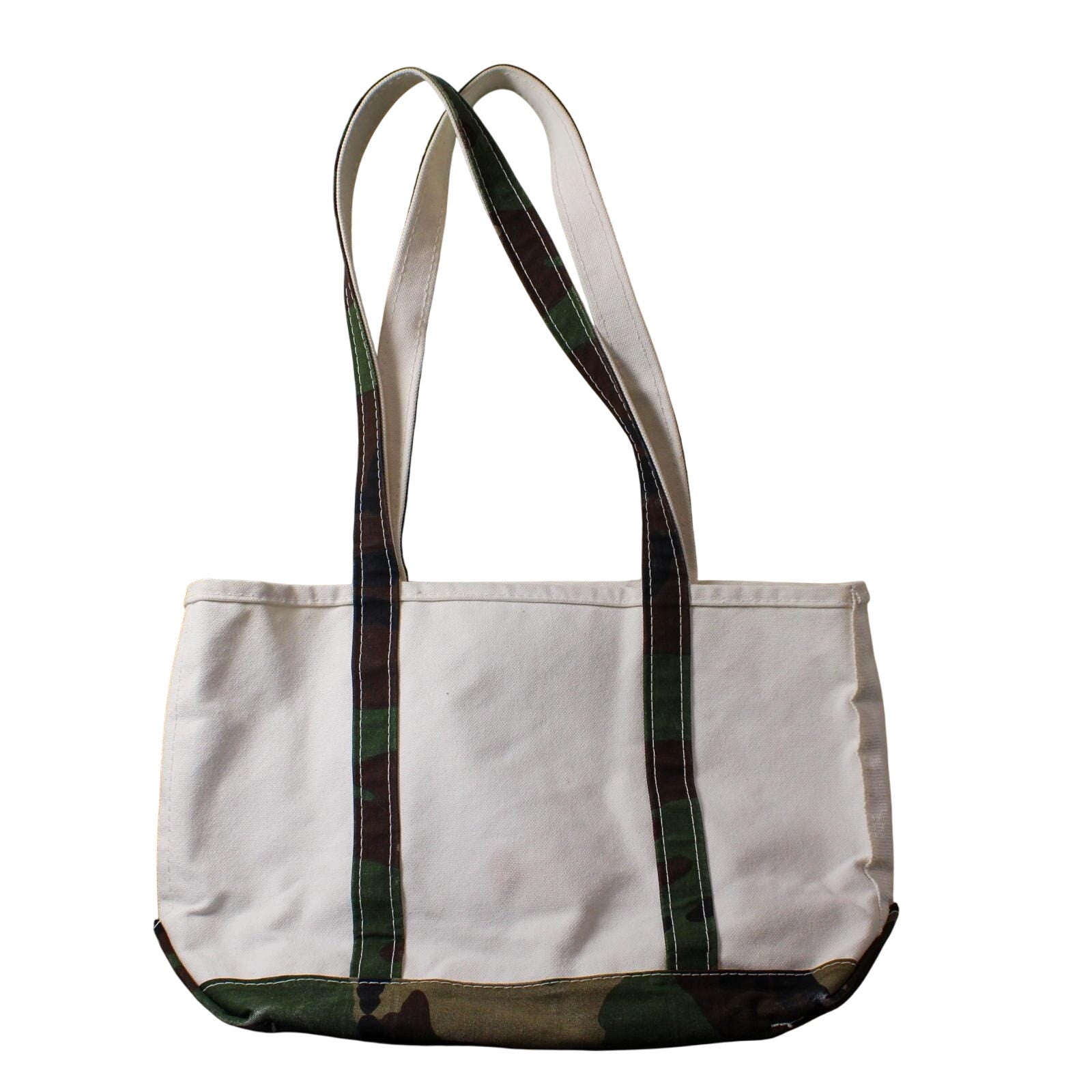 Vintage L.L. Bean Boat & Tote – Camo (Medium, Made in USA)