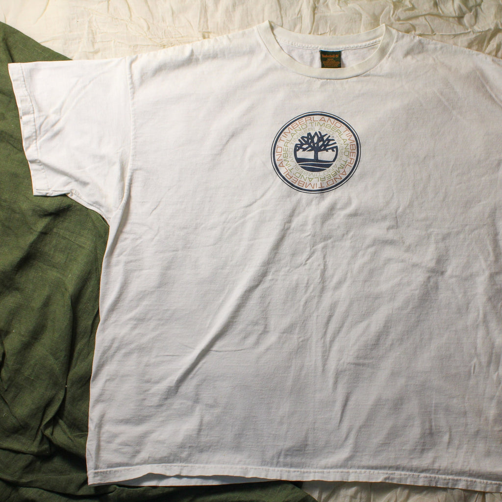 90s timberland logo t-shirt (xxl) made in usa