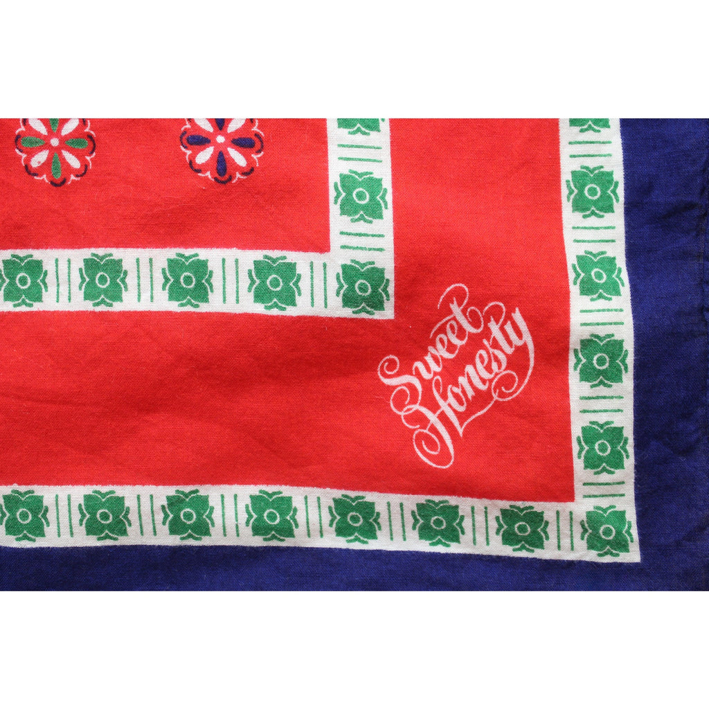 70s Avon “Sweet Honesty” Bandana – Made in Japan, 100% Cotton