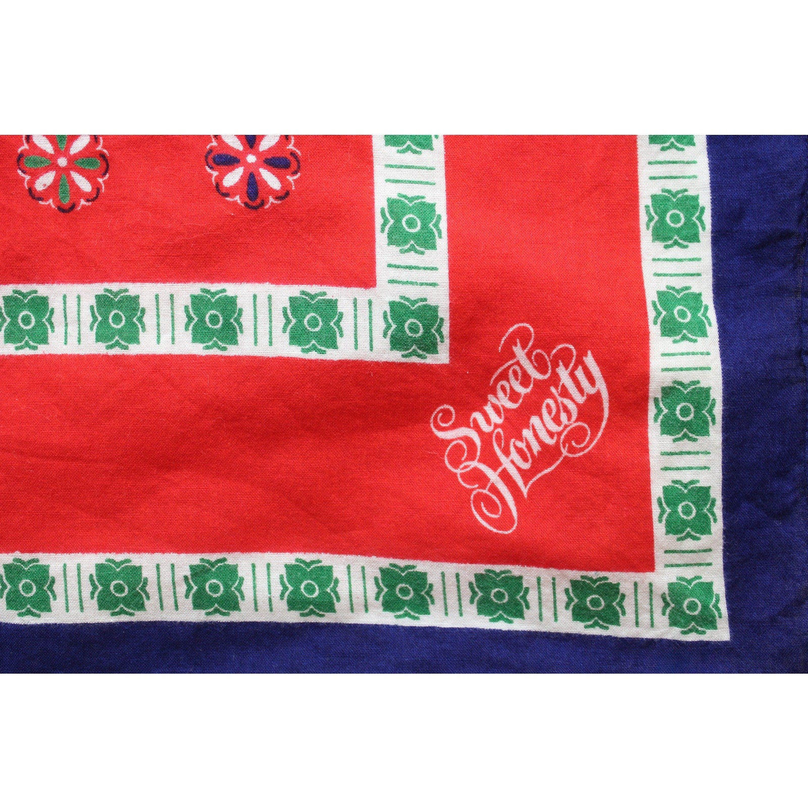 70s Avon “Sweet Honesty” Bandana – Made in Japan, 100% Cotton