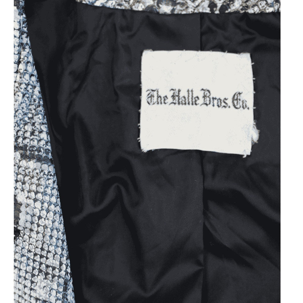 60s faux-snakeskin trench coat - halle bros