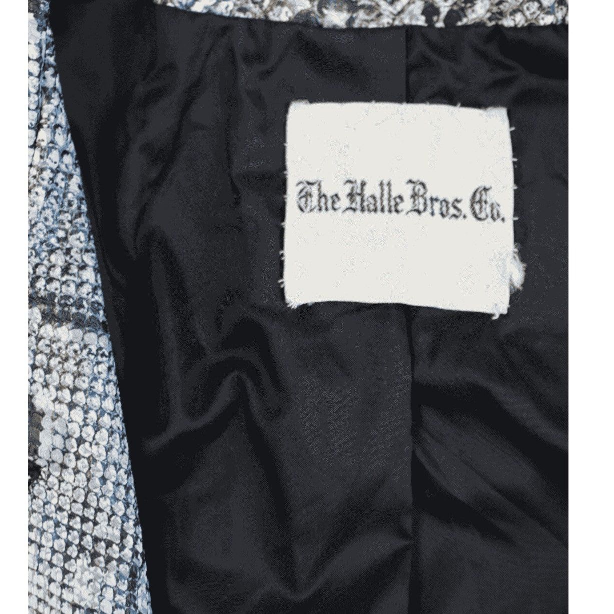 60s faux-snakeskin trench coat - halle bros