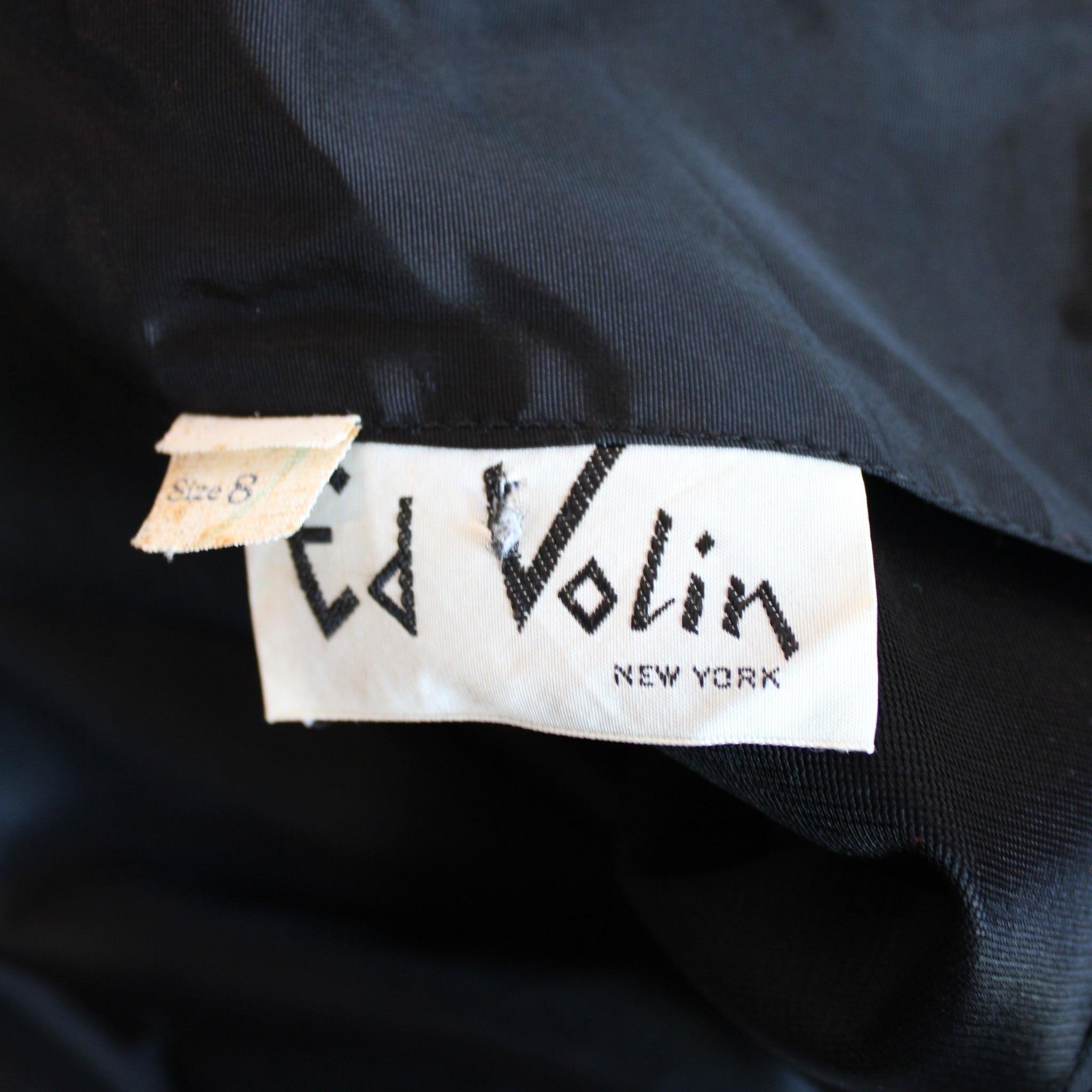 70s ed volin black ruffle maxi dress - image 1
