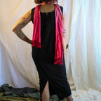 70s ed volin black ruffle maxi dress - image 4