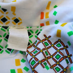 70s mod green orange shirtdress, image 4