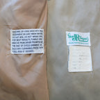 70s classic sears khaki trench coat with butterfly patch