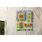 90s abstract floral butterfly graphic tee