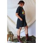80s stanley michaels cape cod sailboat single stitch t-shirt dress