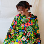 60s floral garden maximalist maxi dress