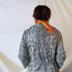 60s faux-snakeskin trench coat - halle bros