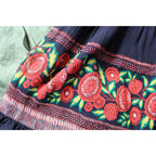 2000s/Y2K Anna Sui Folk Silk Floral Skirt – Printed Gauze