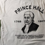 90s prince hall historical graphic tee (l) fruit of the loom best