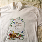 90s decosport mock-neck “music brings harmony”