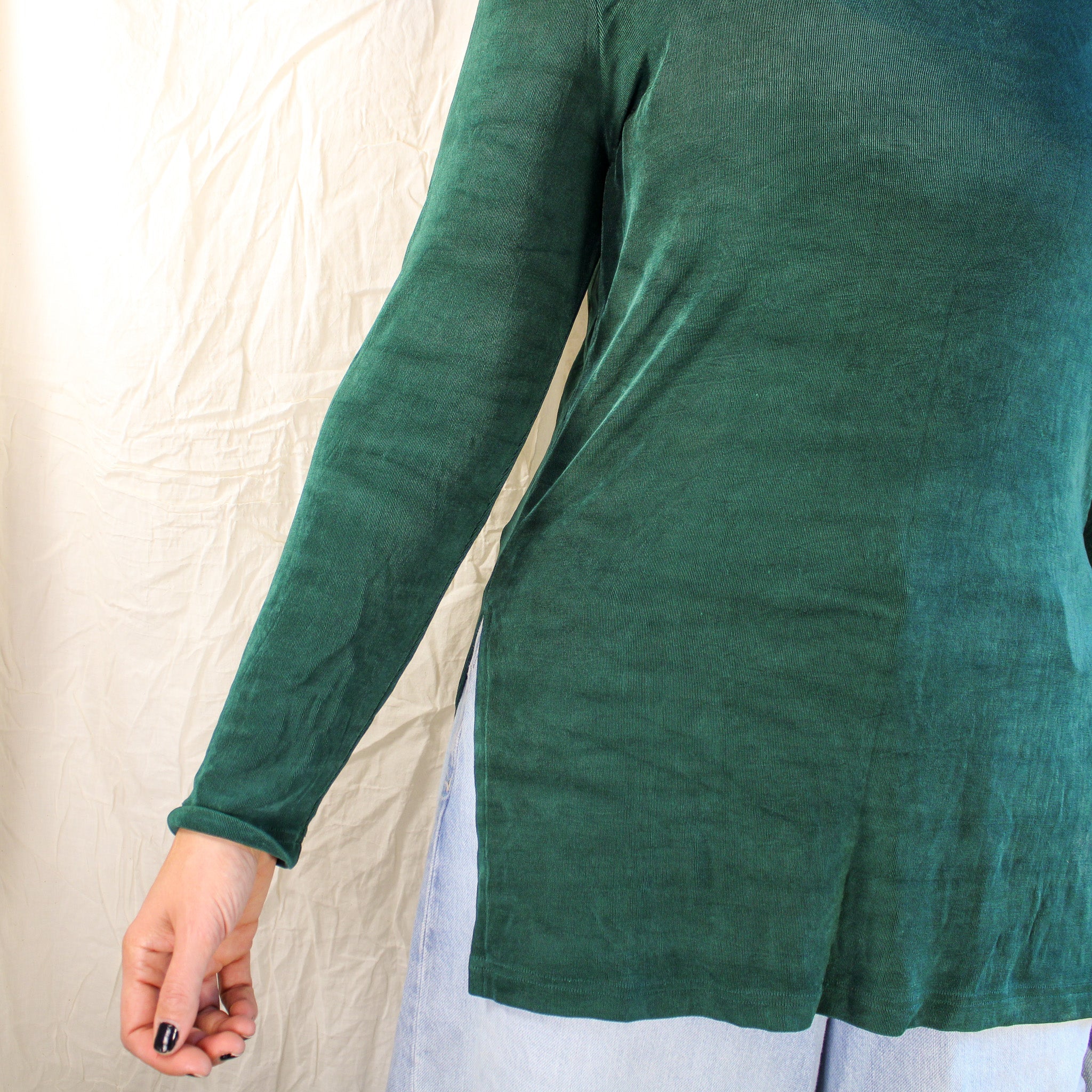 Sleeve detail close-up