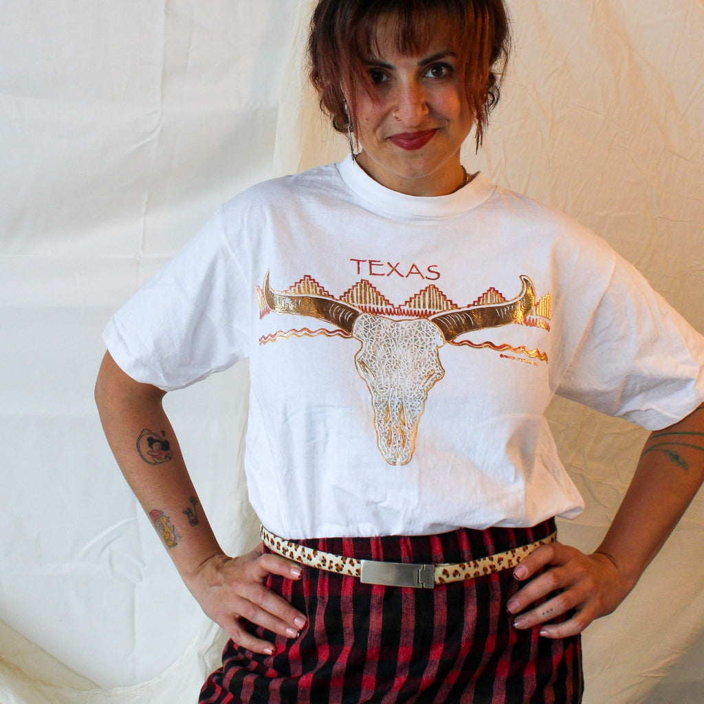 90s resort images texas longhorn single-stitch tee