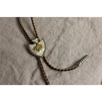 vintage 70s mother of pearl cowboy bolo tie