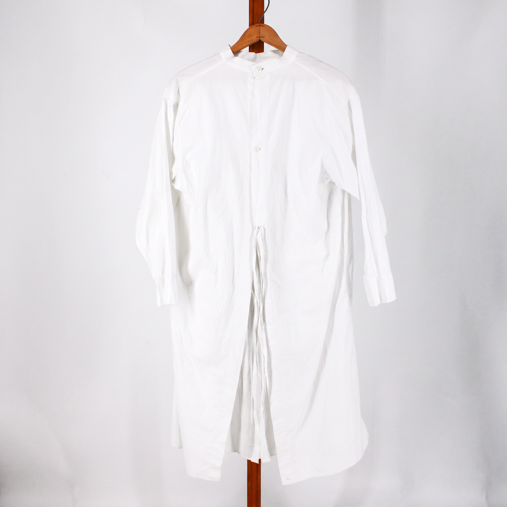 antique french monogrammed peasant smock