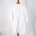antique french monogrammed peasant smock