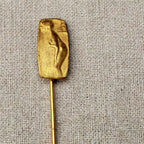 60s nude art nouveau stick pin