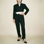1980s michael blair  jacquard power suit set