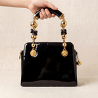 90s gianni versace 1991 medusa coin beaded handle bag