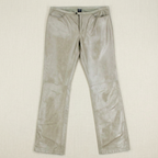 y2k lowcut metallic leather bootcut pants