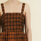 90s shelli segal tartan dress/pinafore - grunge revival