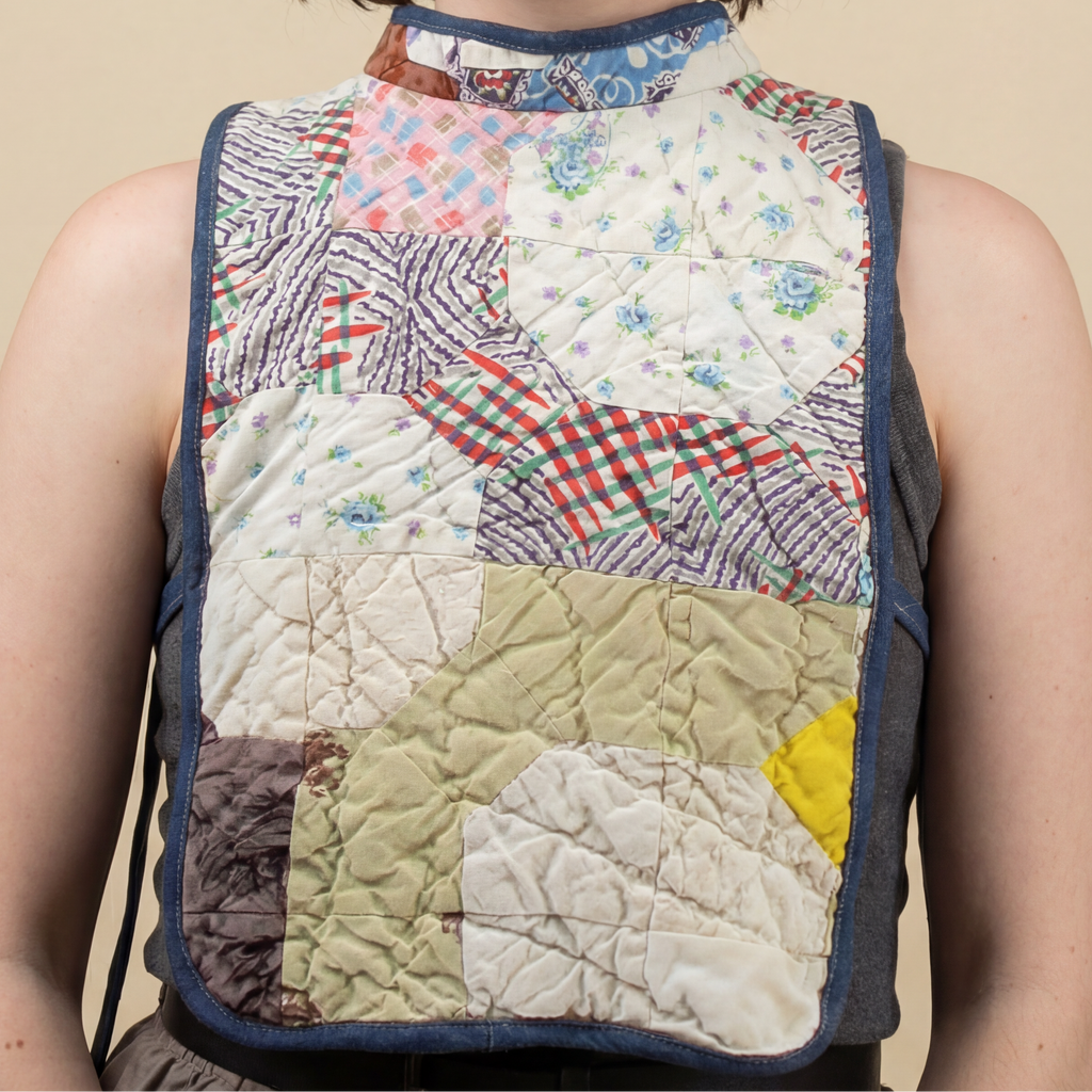 marlene quilt - reclaimed vintage quilt dickey