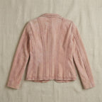 90s moschino cheap and chic blush suede jacket