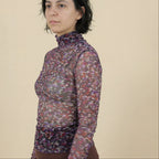 90s iceberg gilmar mesh turtleneck top