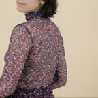 90s iceberg gilmar mesh turtleneck top