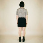 90s saks fifth avenue the works 100% silk geometric blouse - nos