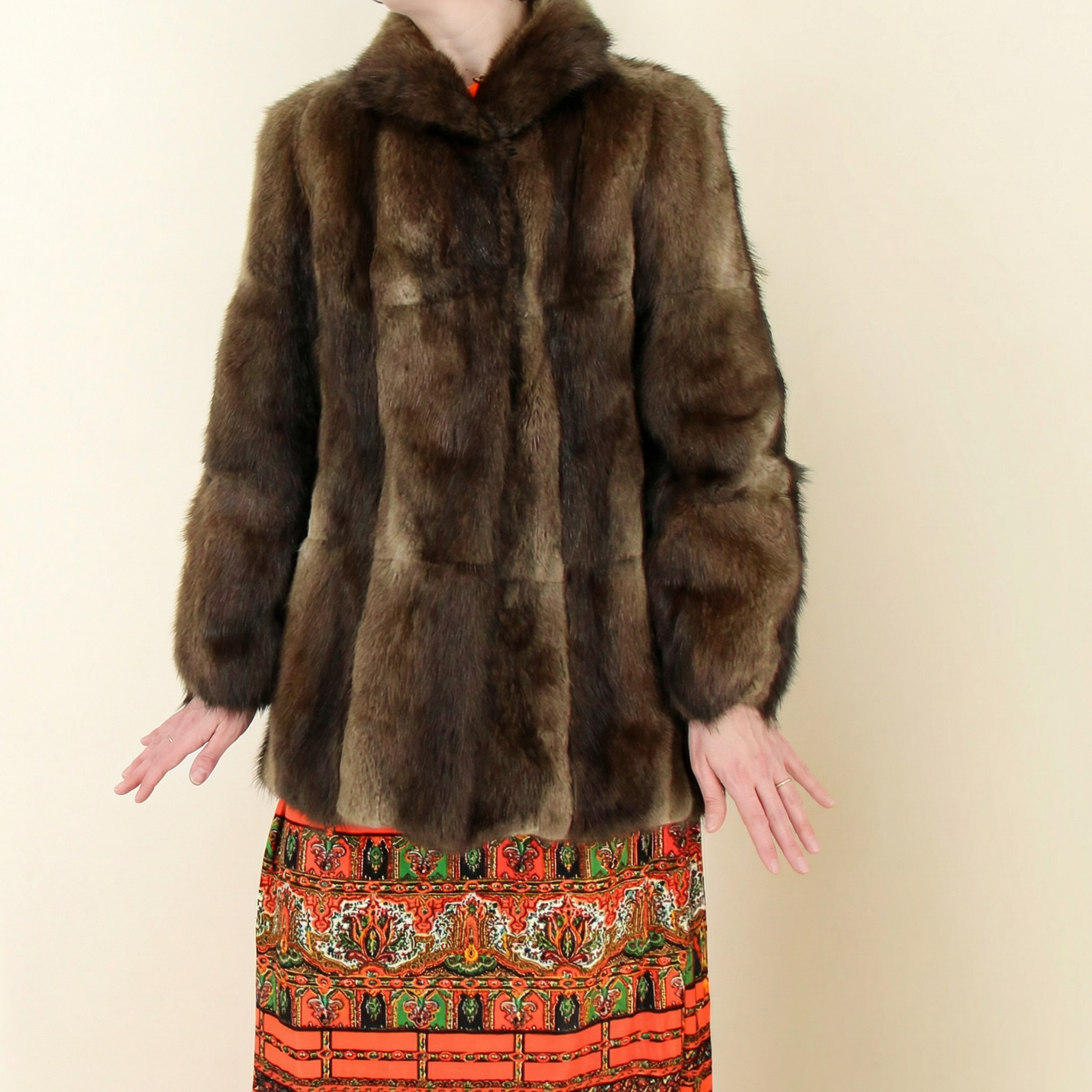 70s beaver fur coat