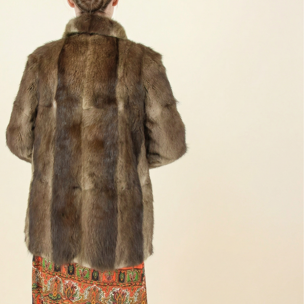 70s beaver fur coat