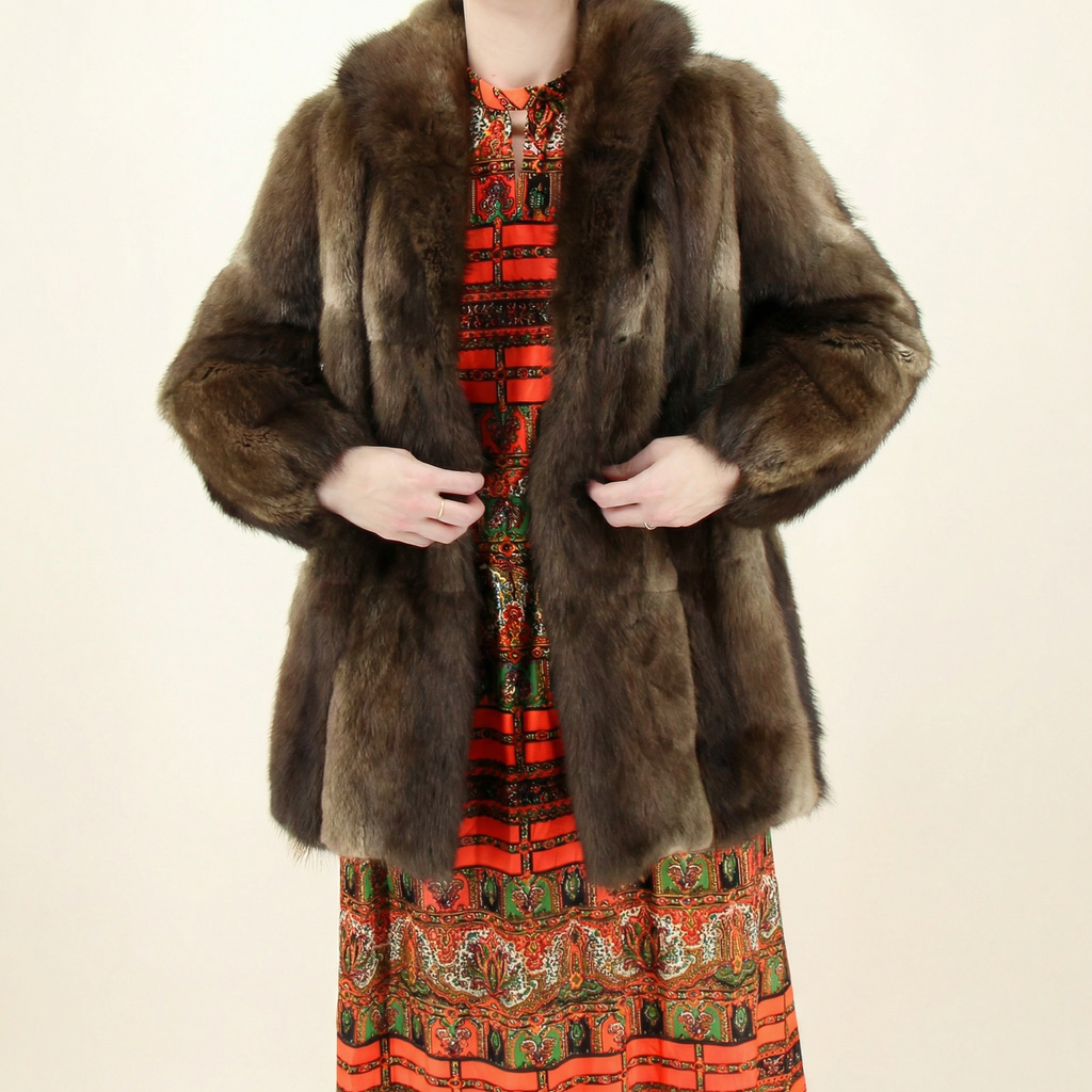 70s beaver fur coat