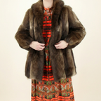 70s beaver fur coat
