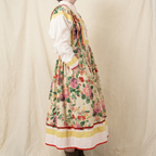 80s kenzo fw1982 paris runway folk floral dress - rare