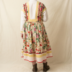 80s kenzo fw1982 paris runway folk floral dress - rare