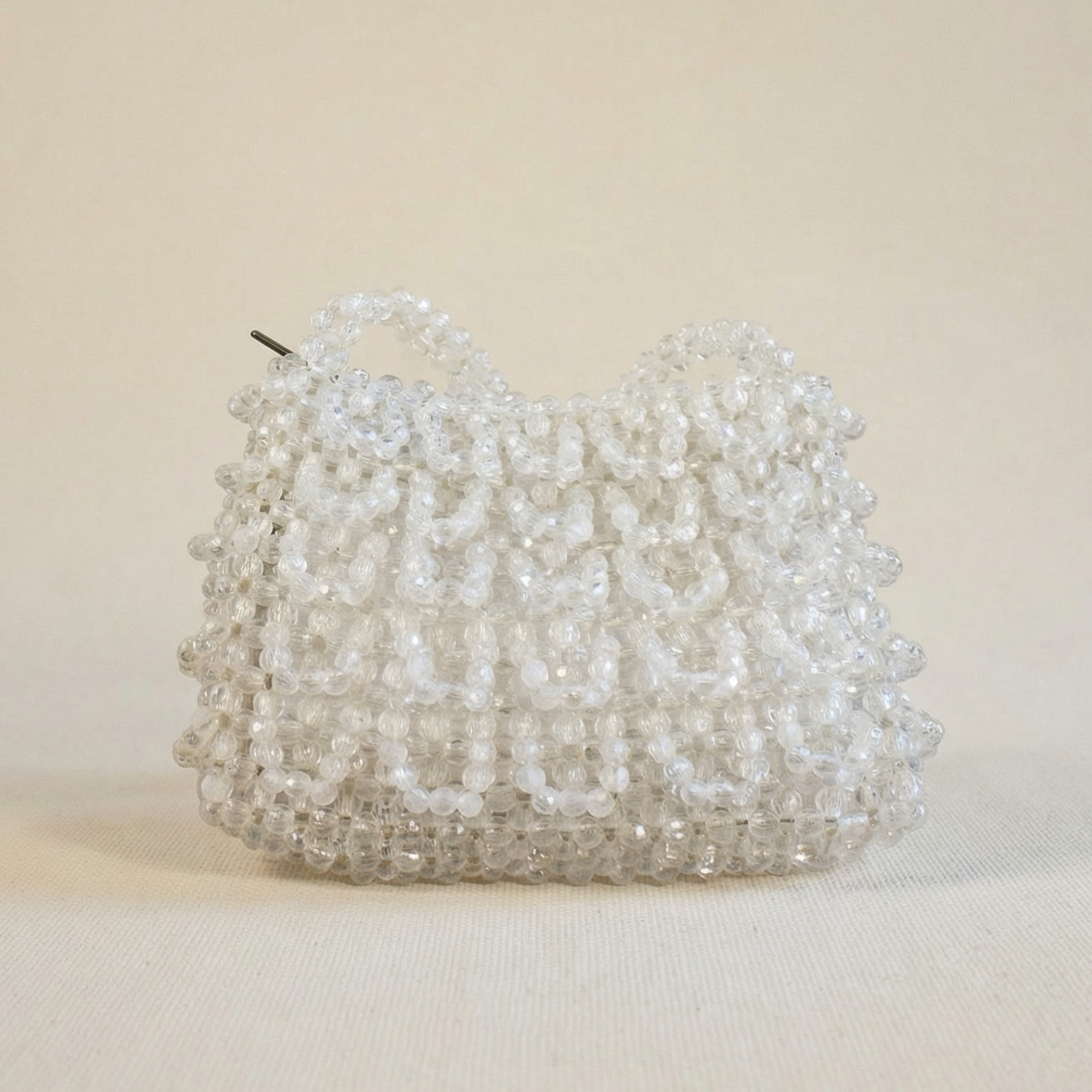 60s plastic beaded statement purse