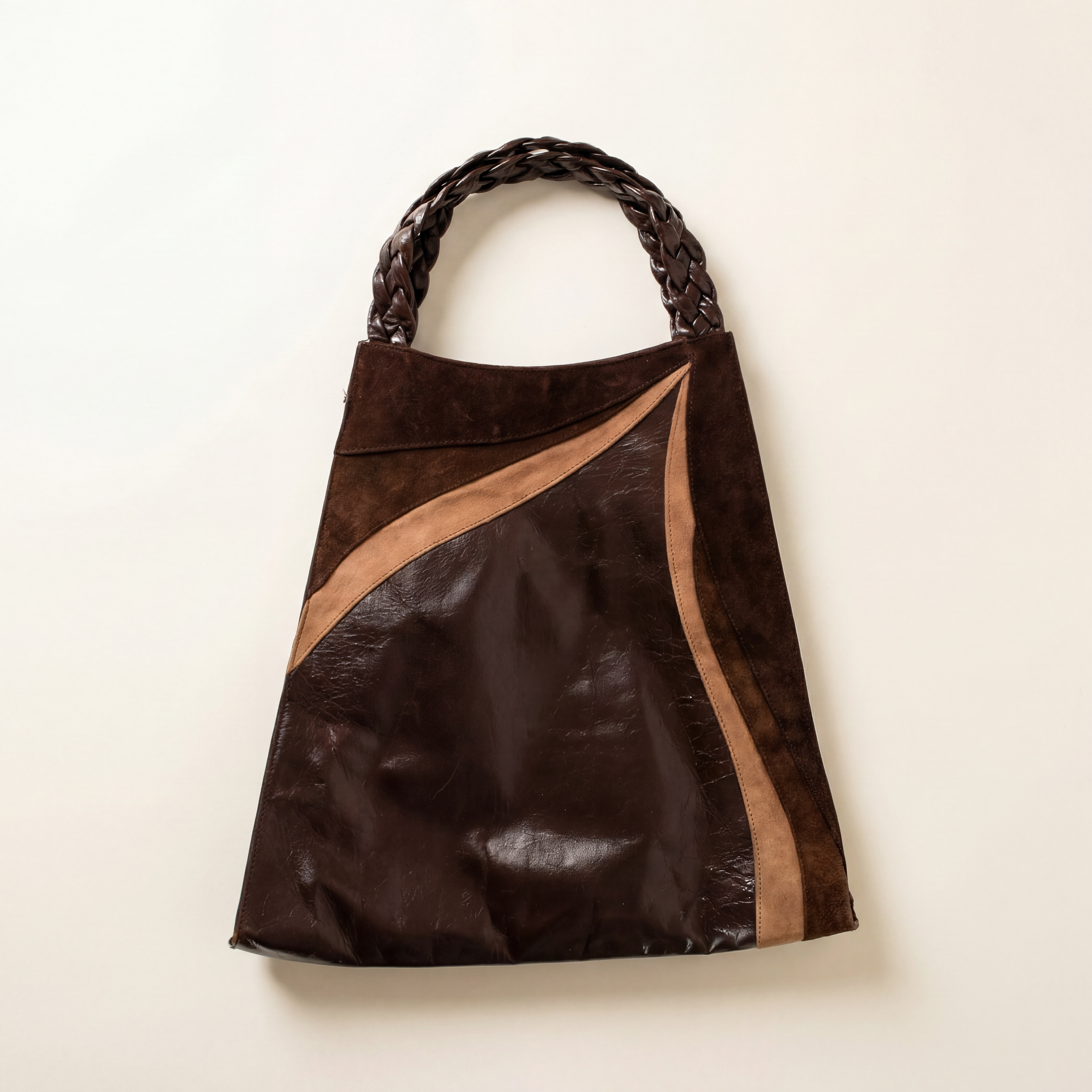 70s braccialini trapeze mod tote