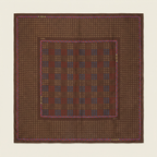 70s gucci gg monogram horsebit silk scarf