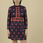 70s italian mod polka dot mini dress - emilio borghese roma