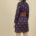 70s italian mod polka dot mini dress - emilio borghese roma