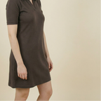 90s euro minimal polo mini dress