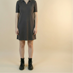90s euro minimal polo mini dress