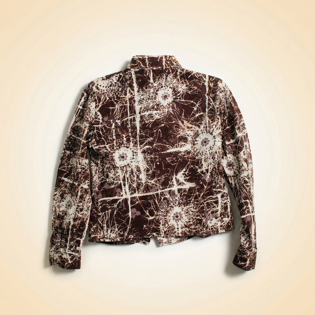 70s italian abstract print shirt